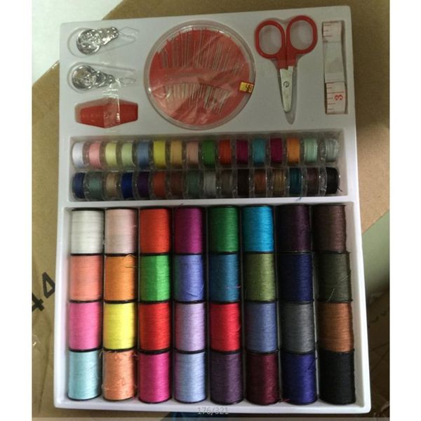 

color sewing machine accessories (64 rolls) set 0.16kg, Black