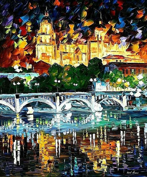 

леонид afremov «испания саламанка» домашнее украшение декор стены картины маслом на холсте стены искусства холст картинки для гостиной 20100