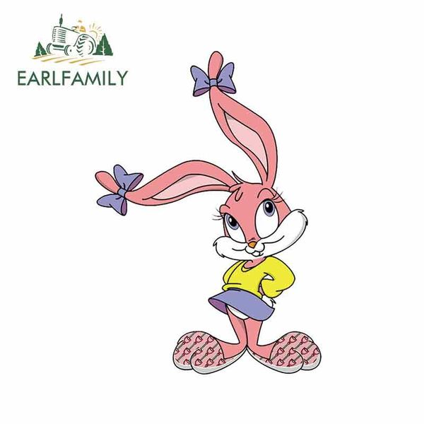 

earlfamily 13см x 9.2cm для bugs bunny funny car наклейки diy occlusion царапинам автомобиля стайлинг водонепроницаемый мотоцикл ван decal b