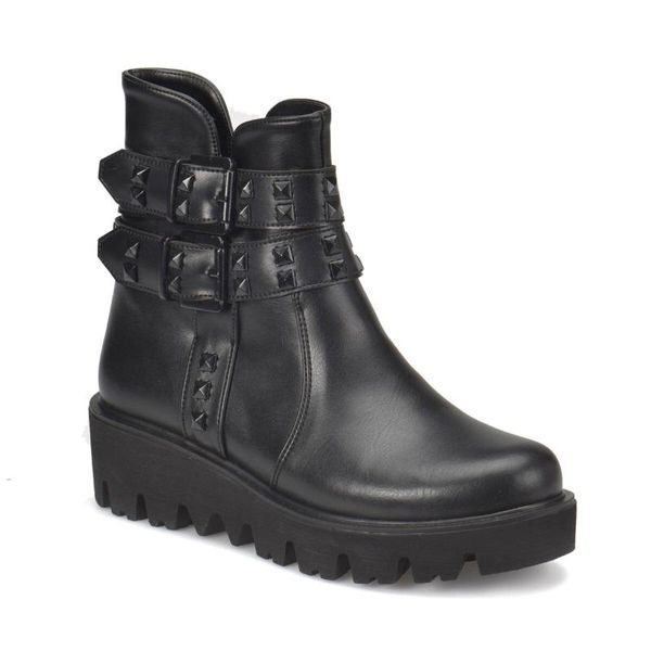 

flo cw17023 черной женщины рок boots art bella, Black