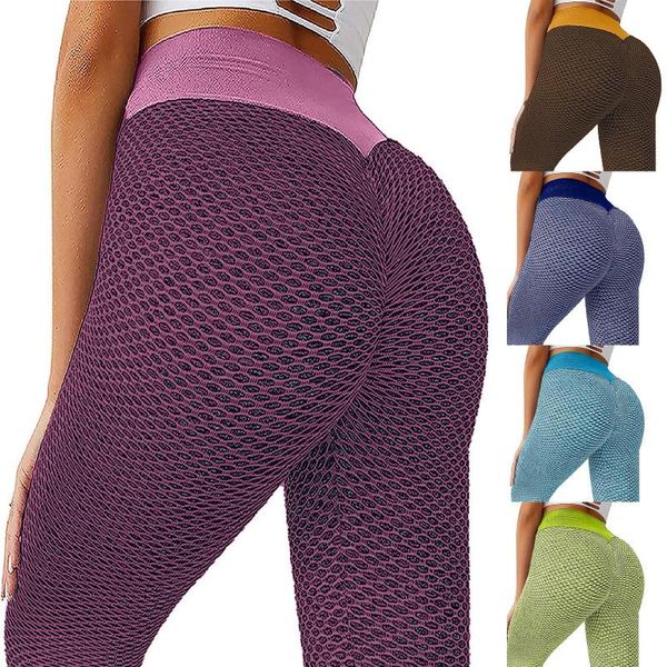 

women's breathable yoga pants ladies fashion high elastic sportswear stitching yoga pants mujer casual sports fitness, White;black