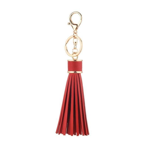 

1pcs colour faux leather tassel fringe pendants woman diy bag car crafts accessories keychain decoration tassels small gifts h jllivx