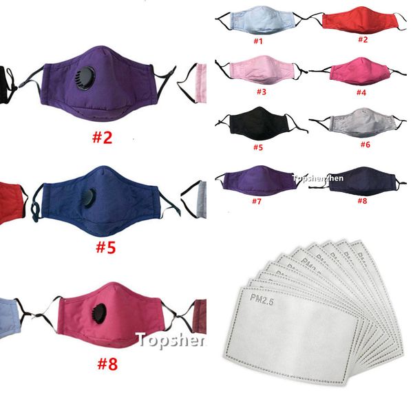 

factory cotton 9 masks color face reusable breath valve pm2.5 mouth anti-dust fabric washable mask with respirato 3ap9io