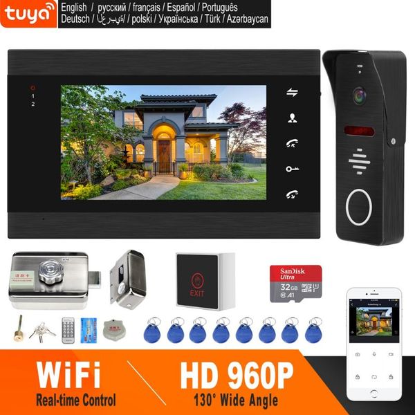 

homefong wifi video intercom wireless door intercom home security access control system kits app remote unlock real time control