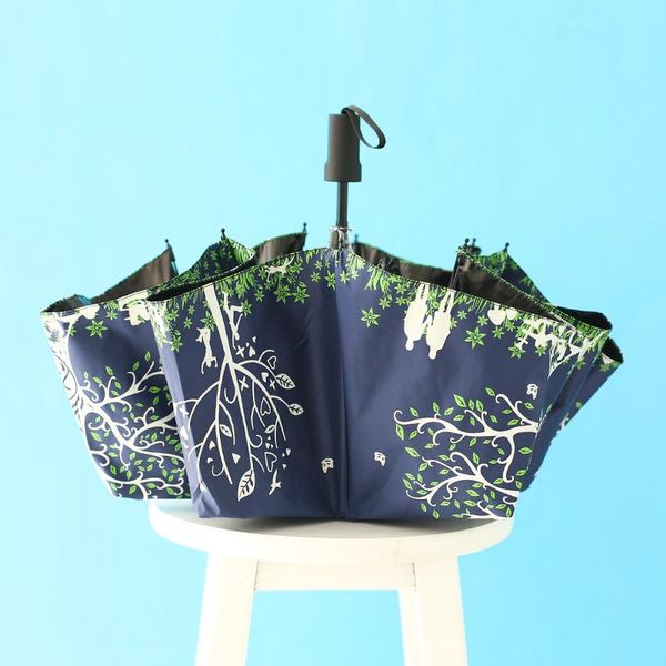 

kocotree масло oainting счастья дерево pattern дождь зонт увы мода абстракционизм дизайн женщины зонтик подарок для леди bbyqea sweet07