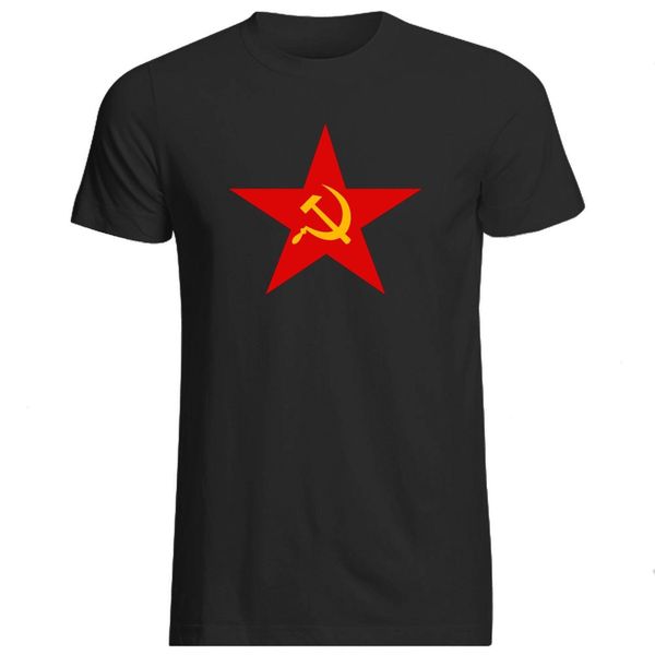 

100% cotton summer mens summer tees t shirt soviet star / hammer sickle ( russian marxism cccp t shirts sport hooded sweatshirt hoodie