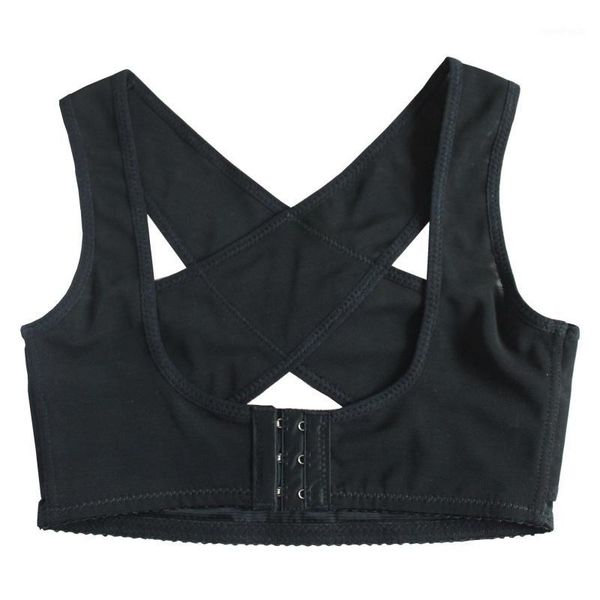 

women body shaper corset belt underwear therapy ortcs health shoulder chest back posture corrector brace strap support1, Black;blue