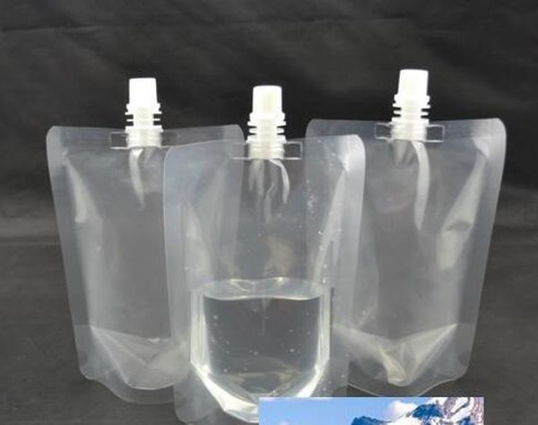 

350мл стоять вверх по пластиковым напиткам упаковочный мешок для напитков мешок для носика для сока молочный кофе напитка жидкость упаковка