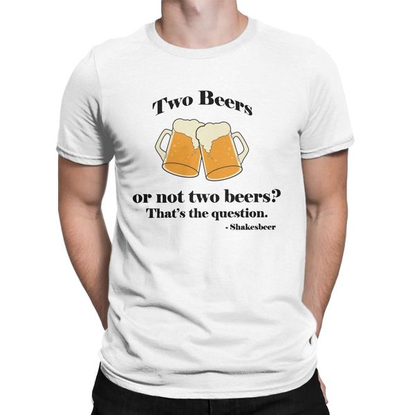 

sport two beers or not two beers men t shirt pub drink bar cool tee shirt short sleeve o neck t-shirt cotton 6xl new arrival