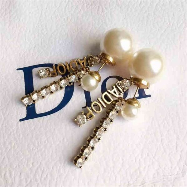 

87% off wholesale shop earrings row diamond pendant size pearl earrings, Golden