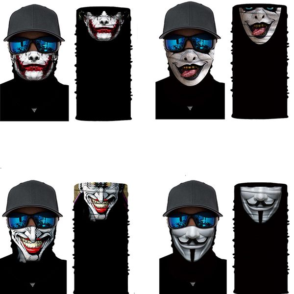 

2020 halloween skull mask scarf clown scarf balaclava skull mask skiing motorcycle fishing outdoor sports windproof dust mask