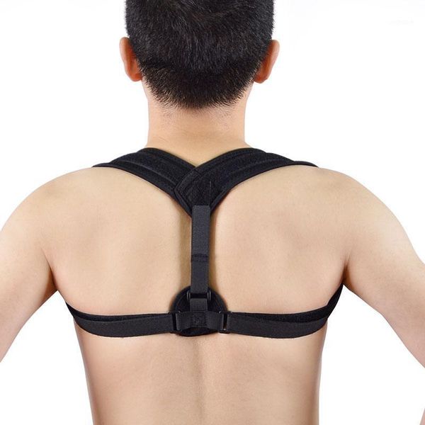 

back support posture corrector belt for breathable waist trainer corset lumbar belts spinal alignment shoulder support1, Black;blue