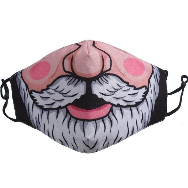 

face mask 2020 christmas santa snowman designer masks men women 3d printing dustproof black white fashion face