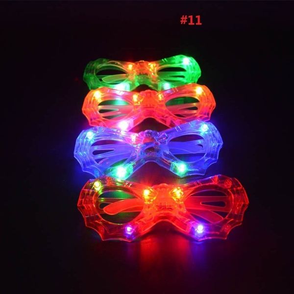 

u10s3u factory price man boy girl blinking led blind woman light up flashing glasses eye mask glow party supplies wedding decor 8 n