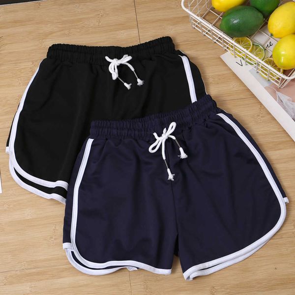 

sports yoga women's summer sportwear high waist shorts for women, White;black