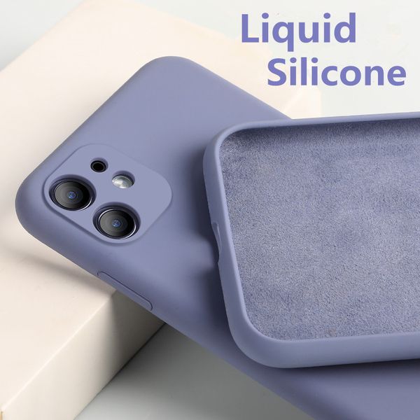 

the soft candy color phone case for iphone 11 pro max xs max se fashion iphone case 2020 original liquid silicone case tpu cover