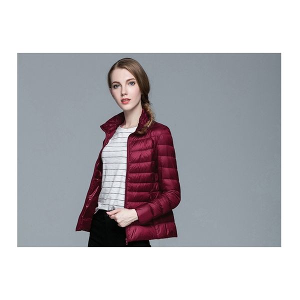 

2021 new ultra light turtleneck parkas white duck down female jacket short winter jackets wxf249 t4dx, Black