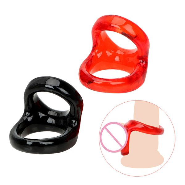 2021 neue Erotische Penis Ringe Männliche Keuschheit Gerät Verzögerung Ejakulation sexy Spielzeug für Männer Erwachsene Spiele Elastische Cock Produkt
