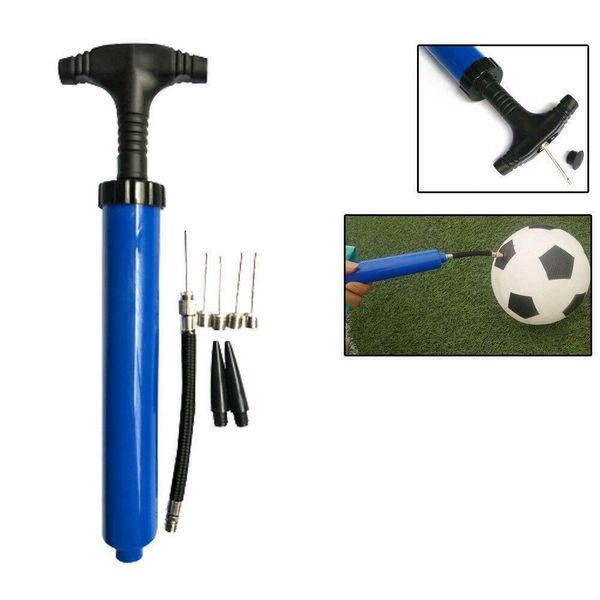

10" portable inflator air pump for basketball football yoga volleyball ball blue