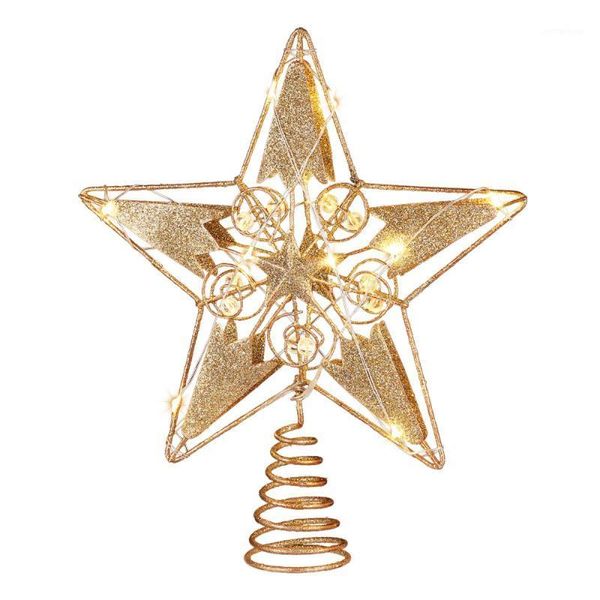 Decorações de Natal Unomor Iron Tree Tree Topper Star for Party Shopping Home1