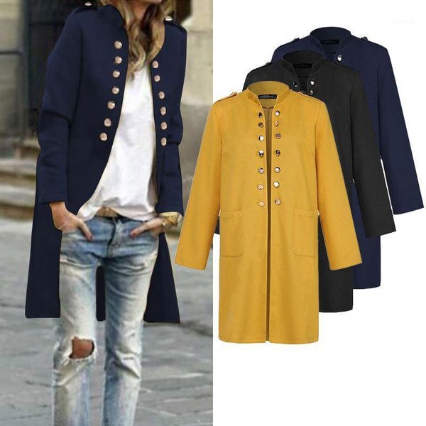 

women's cardigan jackets female casual long sleeve coat 2020 fashion lady long outwear overcoat female thicken solid overcoats1, Black;brown