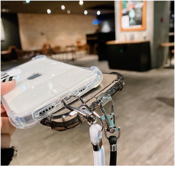 

lanyard shoulder phone case for iphone 12 11 pro max 6 6s 7 8 plus x xr xs max hanging rope tra jllvtl