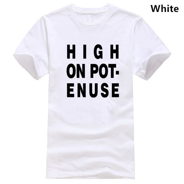 

high on pot enuse tee shirt mens 100% cotton short sleeve print cool funny t-shirt men sport hooded sweatshirt hoodie