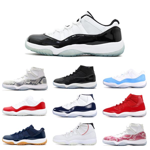 

2020 men basketball shoes concord 11 11s cap and gown bred snakeskin orange trance win like mens trainers sport sneakers