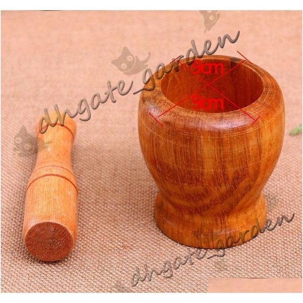 

home kitchen hand manual wood garlic ginger mortar and pestle pugging mill grinding bowl masher grind jllztl bdedome