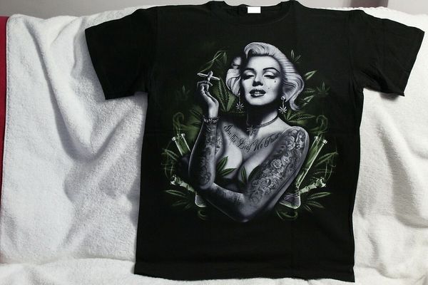 

лето marilyn monroe tattoo совместное leaf bong t shirt рубашки xxxtentacion майкл джексон смешные футболки футболки спорт толстовка с капюш