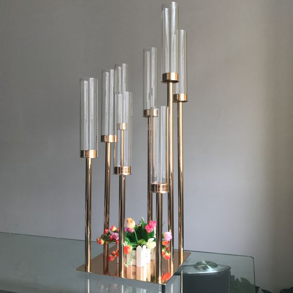 candelabri di cristallo all'ingrosso decorazione di nozze in vendita senyu689