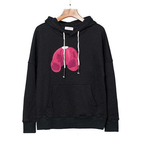 

2021 ig qli lack ear men women fasion casl ooded oodie roken ear towel emroidered oodie couples #129#95955551111, Black