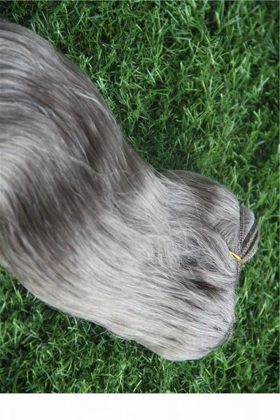 

silver star gray color brazilian 6a unprocessed double weft hair body wave4 bundles hair 100% human hair weave 10-30 inchs, Black