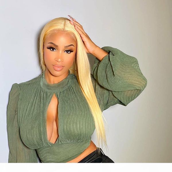 

dhl shipping 613 blonde lace front wig human hair wigs for black women brazilian honey short lace part long full lace wigs, Black;brown