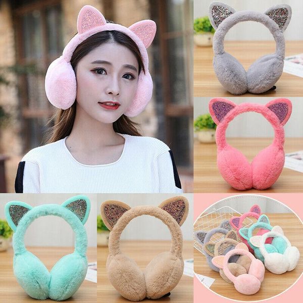 

christmas decorations ladies girls earmuffs cute furry ear muffs comfy soft snow outdoor winter warm earcover1