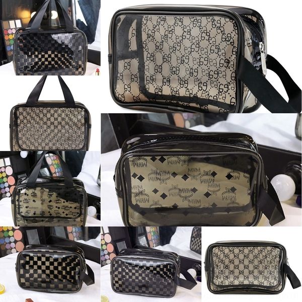 

qonjm корейский стиль хранения косметический прозрачный многофункциональный косметический водонепроницаемый мешок pvc набор губной помады хр