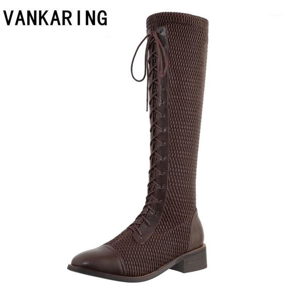 

boots women knee high heel lady riding botas warm winter shoes platform snow ladies round toe casual footwear1, Black