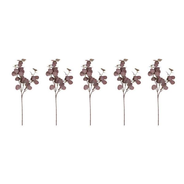 

5pcs simulation plant money leaf eucalyptus leaf artificial plants decorative flower accessories home table decoration