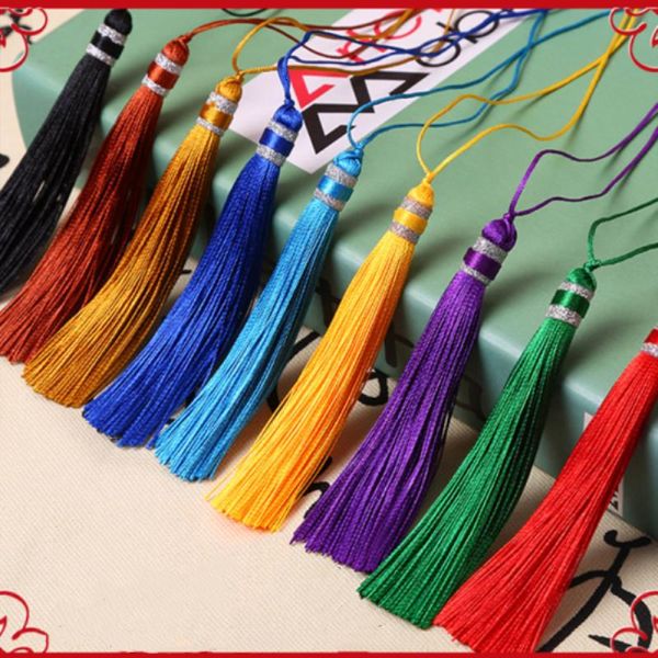 

10pc multicolor long braid tassel home textile curtain clothing pendant tassels diy jewelry making charms pendants craft tassels h bbyeua