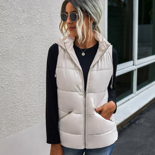 

women's vests fashion casual basic jacket women waistcoat chaqueta mujer winter jackets woman clothes harajuku vest coat casaco feminin, Black;white