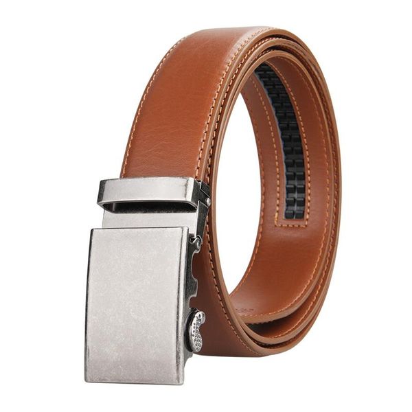 

new designer popular luxury cowhide leather belt men brown automatic buckle belly waist business casual belts for men, Black;brown