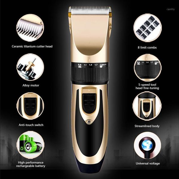 

rechargeable men children hair clipper professional electric hair clipper electric haircut ceramic clippers razor1