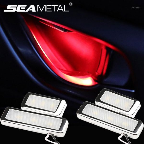 

car interior door bowl light universal decoration lamp 12v led atmosphere lights seat side handle decor ambient lamps accessory1