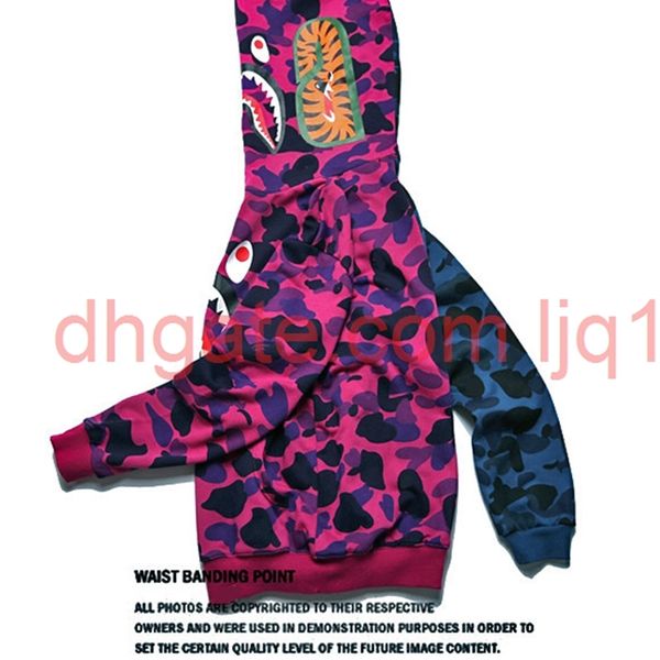 

mens women love sportwear coat jogger tracksuit zipper fleece sweatshirt crewneck bird ovo drake black hip hop hoodie men shark mouth styssa