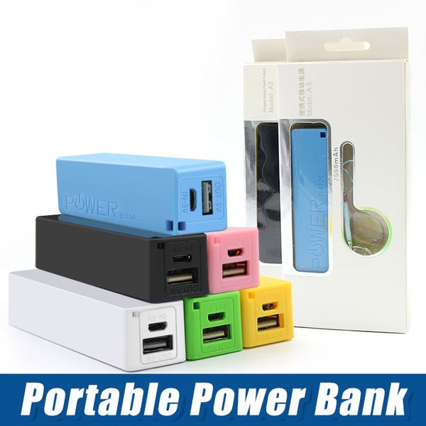 

dropshipping mini slim 260mah power banks portable charging charger battery charger for smart phone with retail package