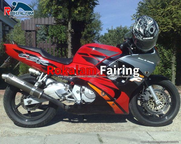 

custom red black fairings for honda cbr600f3 cbr600 f3 1995 1996 cbr 600 95 96 bodywork kit (injection molding)