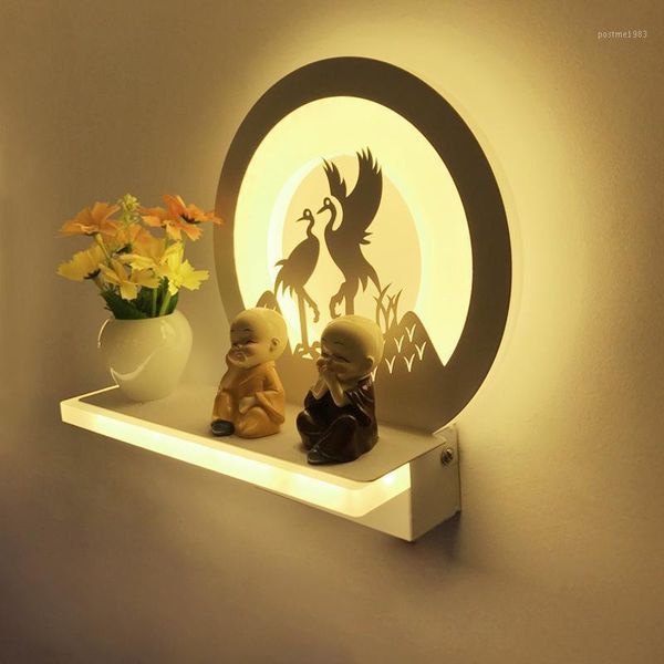 

modern simple warm bedroom bedside led lamp creative living room corridor decorative children's led wall light wf10241