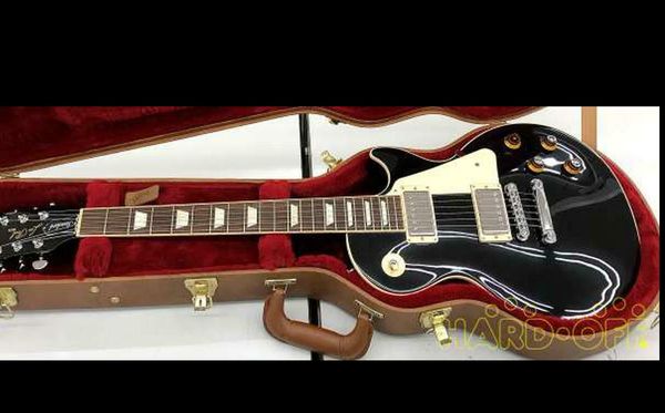 

les standard black electric guitar, v1136