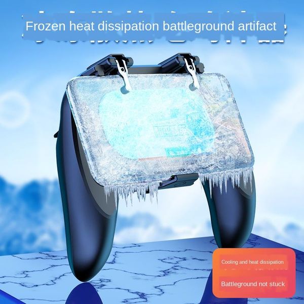 

new h12 pubg controller phone gamepad pubg mobile trigger l1r1 shooter joystick game pad holder semiconductor cooler fan