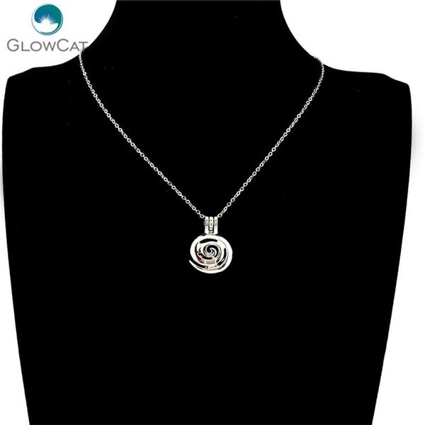 

k699 сплав серебра прекрасные моря snail поворот шариков клетка аромат эфирное масло диффузор locket k699 silver jllvrc yy_dhhome, Black